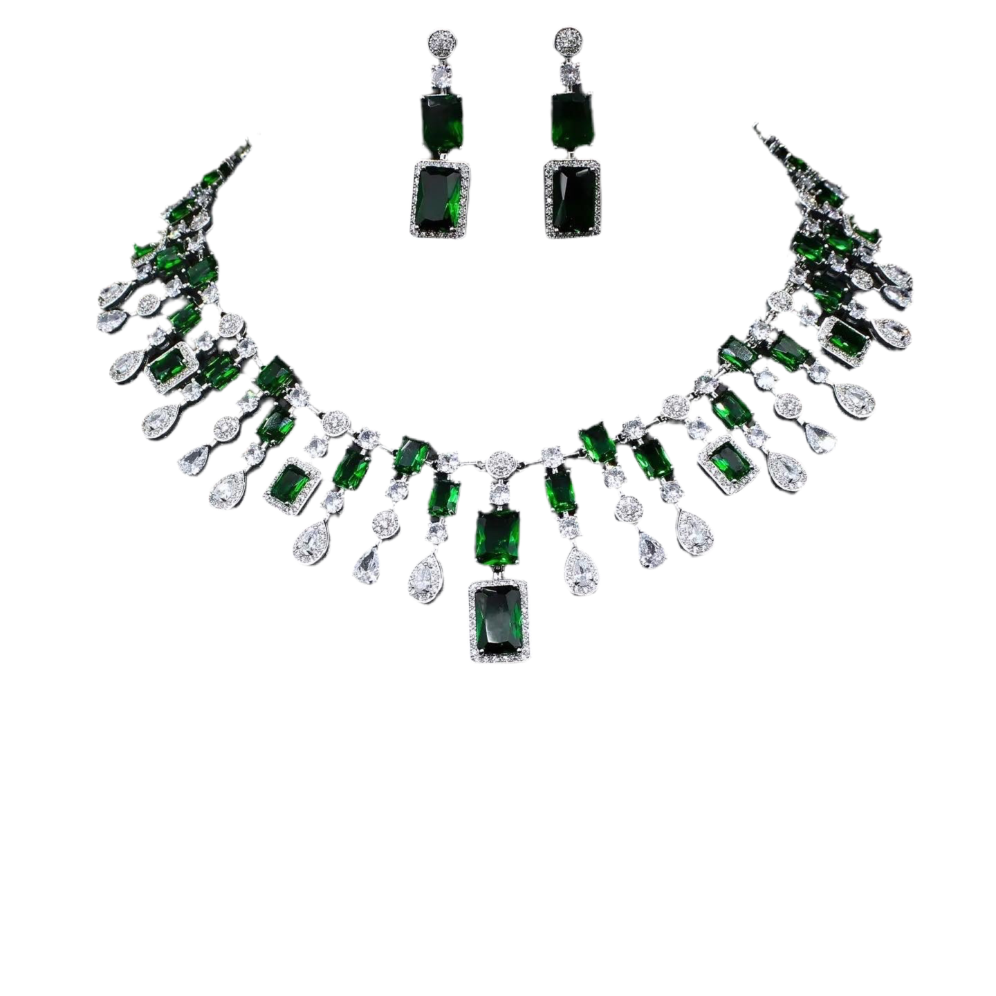 Luxe Ketting Groen Zirconia