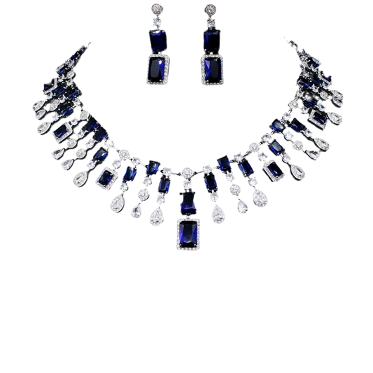 Luxe Ketting Blauw Zirconia