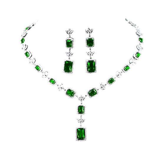 Luxe Zirconia Ketting Groen